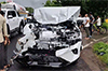 Udupi: New Fortuner car rams into bus